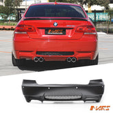 M3 style Rear bumper bar Bodykit for BMW 3 - Series E92 Coupe & E93 Convertible with Twin Exhaust outlet - Mars Performance