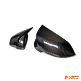 M5 Style Carbon Fibre Replacement Mirror Cap Covers for BMW LCI Update 5 Series F10 F11 & 6 Series F06 F12 F13 & 7 Series F01 F02 - Mars Performance