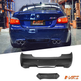 M5 style Twin exhaust outlet Rear bumper bar Bodykit for BMW 5 - Series E60 sedan 2003 - 2009 - Mars Performance