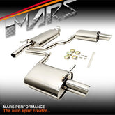 MARS Dual Outlet Twin Muffler Exhaust Catback System for AUDI A4 B6 B7 1.8T 2.0T - Mars Performance