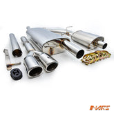 MARS Full Stainless Exhaust Muffler and Cat Back for VW VolksWagen Transporter Van & Multivan T5 T5.1 2004 - 2015 - Mars Performance