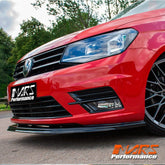 MARS Gloss Black Plastic Front Bumper Bar Lip Spoiler Bodykit for Volkswagen VW Caddy MK4 2015 - 2020 - Mars Performance