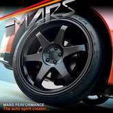 MARS JDM MP - 37 19 inch Matt Black Concave Stag Alloy Wheels Rims - Mars Performance