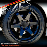 MARS MP - 37 18 inch JDM Stag Matt Black Alloy Wheels Rims 5 x 114.3 - Mars Performance