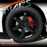 MARS MP - 37 18 Inch Matt Black JDM Stag Alloy Wheels Rims 5x100 - Mars Performance