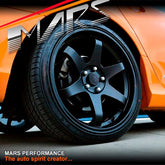 MARS MP - 37 4 x 19 JDM Matt Black Stag Alloy Wheels Rims 5 x 114.3 - Mars Performance