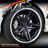 MARS MP - MC 19 inch Gloss Black 5 Sporks Stag Concave with Dish Alloy Wheels Rims for Ford FPV Falcon BA BF FG - Mars Performance