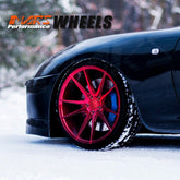 MARS MP - RH Candy Red 20 Inch Deep Concave Stag Alloy Wheels Rims - Mars Performance