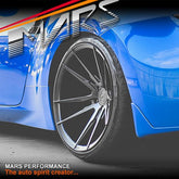 MARS MP - RH Matt Black 4x 20 Inch Deep Concave Stag Alloy Wheels Rims 5x114.3 - Mars Performance