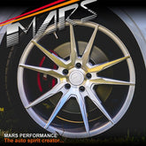 MARS MP - RH Silver 4x 19 Inch Deep Concave Stag Alloy Wheels Rims 5x112 - Mars Performance