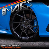 MARS MP - T4 Hyper Black 19 Inch Twist Spork Concave Alloy Wheels Rims - Mars Performance