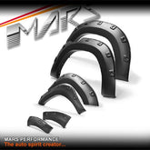 Matt Black Fender Flares Wheels Arch for Toyota Hilux Revo Rocco 2015 - 2020 - Mars Performance