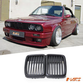 Matt Black M3 style Front Grille Grill Bodykit for BMW 3 - Series E30 1983 - 1991 - Mars Performance