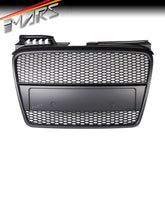 Matt Black RS Honeycomb Front Bumper bar Grille Grill Bodykit without sensor holes for AUDI A4 B7 2005 - 2008 - Mars Performance