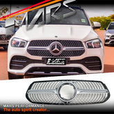 Mercedes - Benz Brand Used OEM Chrome Silver GLE Class Front Bumper bar Grille Grill for V167 W167 2019+ - Mars Performance