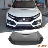 Metal Type - R Style Bonnet Hood with Air Vent Bodykit for Honda Civic X Sedan & Hatch 2016 - 2021 - Mars Performance