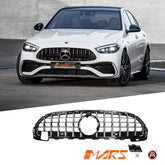 Panamericana C63 Style Front Grille Grill Bodykit for Mercedes - Benz C - Class W206 with Sport Bumper Bar & C43 AMG 2022 - 24 - Mars Performance