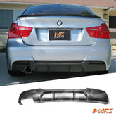 Performance Rear Bumper bar Bodykit Diffuser with Single Exhaust outlet for BMW 3 - Series E90 & E91 2005 - 2012 - Mars Performance