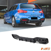 Performance Style Rear Bumper Bar Diffuser Bodykit for BMW 1 - Series F20 LCI 2015 - 2019 M Sport M135i M140i - Mars Performance