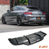 PSM Style Carbon Fibre Rear Bumper Bar Diffuser Bodykit for Mercedes - Benz C205 A205 C63 & C63 - S AMG MY15 - MY18 - Mars Performance