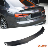 PSM Style Carbon Fibre Rear Trunk Lip Spoiler Wing Bodykit for AUDI A5 S5 F5 Coupe 2016 - 2024 - Mars Performance