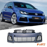 R - 20 Style Front Bumper Bar Bodykit with Grille & LED DRL Lights for VolksWagen VW Golf VI MK - 6 2009 - 2013 - Mars Performance