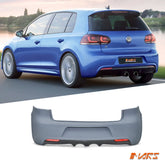 R20 Style Rear Bumper Bar Bodykit with Twin Exhaust Outlet for VolksWagen VW Golf VI MK - 6 2009 - 2013 - Mars Performance