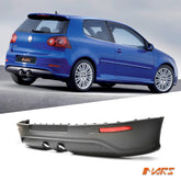 R32 Style Rear Bumper Bar Lip Bodykit with Twin Exhaust outlet for VolksWagen VW Golf V MK - 5 2004 - 2009 - Mars Performance