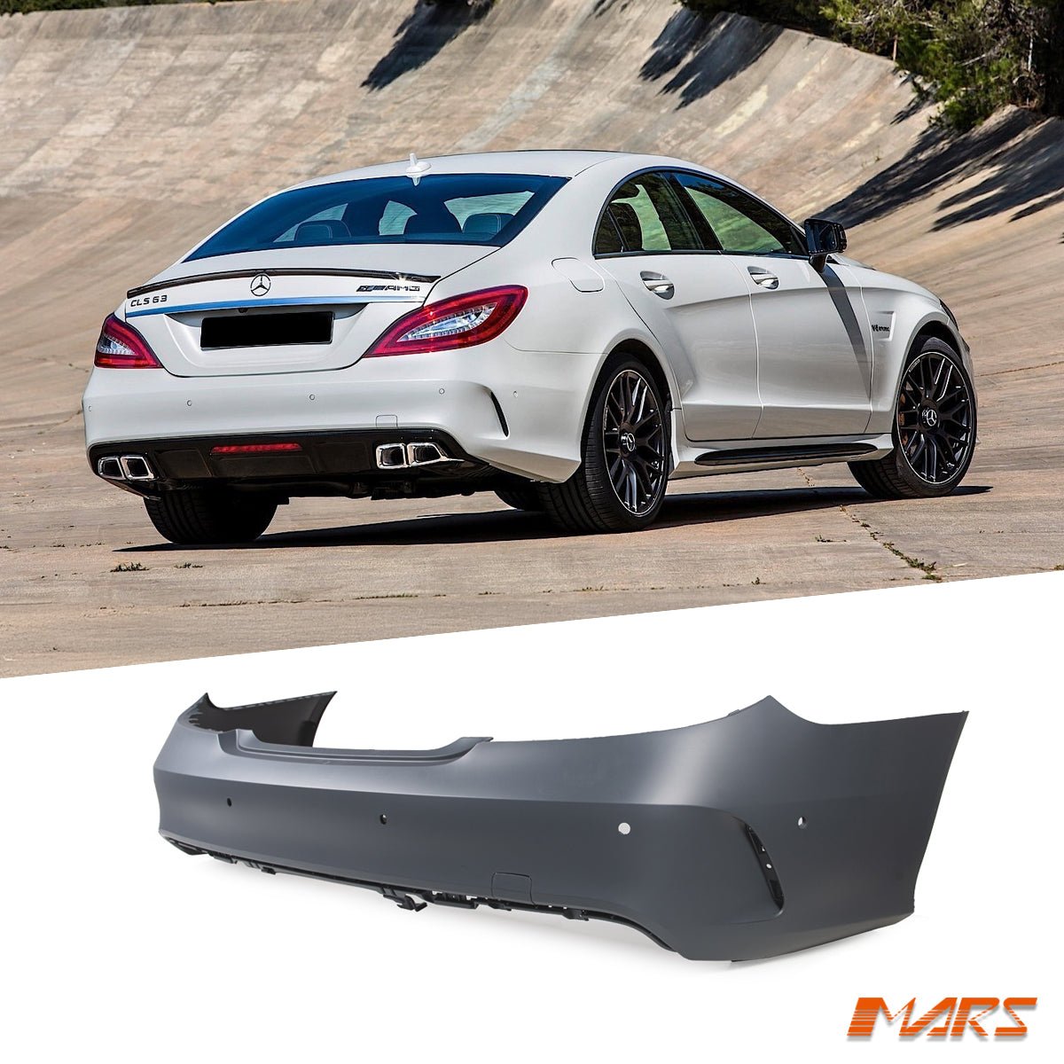For Mercedes CLS W218 C218 Sedan CLS63 AMG 11 18 Rear Bumper Bodykit for-mercedes-cls-w218-c218-sedan-cls63-amg-11-18-rear-bumper-bodykit
