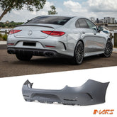 Rear Bumper bar Cover Bodykit for Mercedes - Benz CLS - Class W257 C257 Sedan & CLS53 AMG 2018 - 2022 - Mars Performance