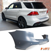Rear Bumper bar Cover BodyKit for Mercedes - Benz GLE Class W166 Wagon 2015 - 2018 & GLE43 GLE63 AMG - Mars Performance