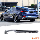 Rear Bumper Bar Diffuser Bodykit with Twin exhaust outlet for AUDI F5 S5 & A5 S - line 2016 - 2020 - Mars Performance