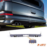 Rear Bumper Bar Lower Lip Spoiler & Exhaust Tips Bodykit for VolksWagen VW Transporter & Multivan T6 & ABT - Mars Performance