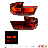 Red Facelift X5M Style LED Tail Lights for BMW X5 E70 Pre LCI 2007 - 2010 - Mars Performance