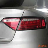 (Replace Stock Non - LED Lights) Clear Red 3D LED Stripe Tail Lights for AUDI A5 8T 08 - 12 Pre Update Models - Mars Performance