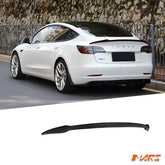 Revozport Style Carbon Fibre Rear trunk boot lip Spoiler Wing Bodykit for Tesla Model 3 2019 - 2023 - Mars Performance