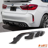 RPK Style Carbon Fibre Rear Bumper Bar Lower Diffuser Bodykit for BMW F85 X5M & F86 X6M - Mars Performance