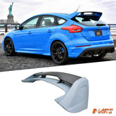 RS Style unpainted ABS Plastic Trunk Spoiler Wing Bodykit for Ford Focus LZ LW Hatch 2012 - 2018 - Mars Performance
