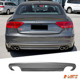 S5 Style Rear Bumper bar Diffuser Bodykit with Twin Exhaust outlet for AUDI A5 8T 2 doors Coupe 2012 - 2016 - Mars Performance
