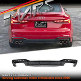 S5 Style Rear Bumper Bar Diffuser Bodykit with Twin exhaust outlet for AUDI F5 S5 & A5 S - line 2020 - 2024 - Mars Performance