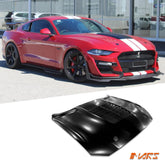 Shelby GT500 Style Aluminium Bonnet Hood Bodykit with Plastic Vent for Ford Mustang FN 2018 - 2022 - Mars Performance