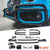 Simple version - Black Front Bumper Metal Bullbar Guard for Mercedes - Benz G - Class W464 W463A G63 AMG Bodykit 2019 - 2024 - Mars Performance