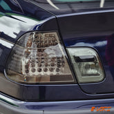 Smoked Black LED Tail Lights for BMW 3 - Series E46 2002 - 2004 LCI Update 4 doors Sedan - Mars Performance