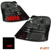 Smoked Black LED Tail Lights for TOYOTA Yaris 2005 - 2008 Hatch - Mars Performance