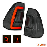 Smoked Black Tail lights with 3D LED Stripe Bar for Toyota Hilux REVO ROCCO 2015 - 2024 - Mars Performance