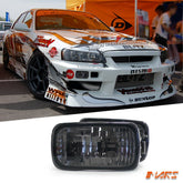 Smoked Front Bumper bar Turn Signal Indicator Lights for Nissan Skyline R34 & GTR - Mars Performance