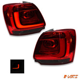 Smoked Red 3D LED Stripe Bar Tail lights for VW Volkswagen Polo 6R 2010 - 2014 - Mars Performance