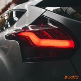 Smoked Red 3D Stripe Bar LED Tail lights for Ford Focus LW Hatch 2012 - 2015 - Mars Performance