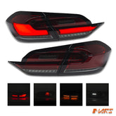 Smoked Red Full LED Tail Lights with Indicator for Ford Fiesta WG 2017 - 2023 Hatch Back - Mars Performance