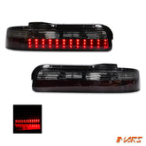 Smoked Red JDM LED Tail lights for Nissan Silvia S13 1988 - 1993 - Mars Performance
